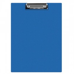 Clipboard dublu A4, plastifiat PVC, Q-Connect - albastru