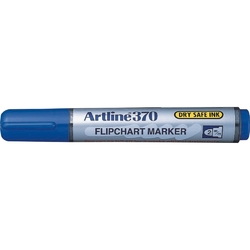 Flipchart marker ARTLINE 370 - Dry safe ink, corp plastic, varf rotund 2.0mm - albastru